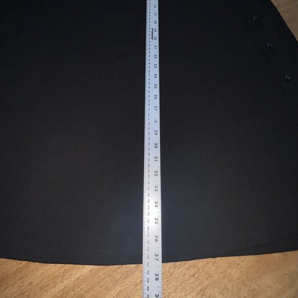 CJ Banks Black Maxi Skirt w/side Buttons Size X - Picture 7 of 10